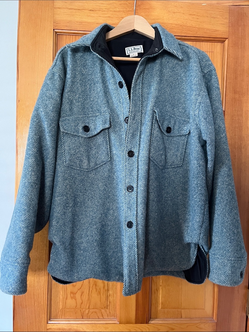 Vintage LL Bean Northwoods Wool Jacket / Shirt Size large all weather shacket